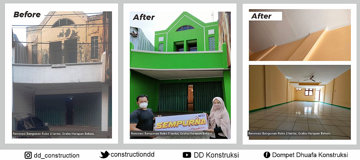 Renovasi Ruko  Lantai 2   Graha  Harapan Bekasi